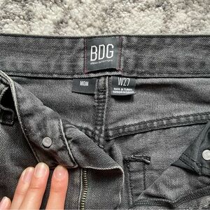 BDG Grey/Washed Black Mom Jean
